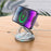 For Apple Watch / AirPods / iPhone Foldable 3-in-1 Magnetic Wireless Charging Stand with Rotatable Base - Grey - 4
