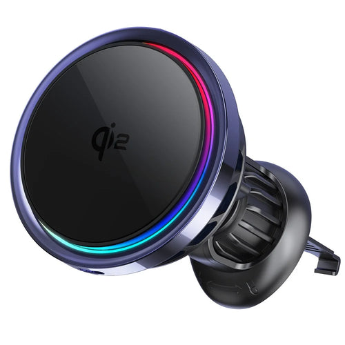 S23 Semiconductor Cooling Qi2 15W Car Air Outlet Phone Magnetic Wireless Charger, Tempered Glass Panel - 1