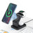 S6 For Iphone / Airpods / Apple Watch 3-in-1 15W Magnetic Wireless Charging Station Desktop Bracket - Black - 1