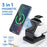 S6 For Iphone / Airpods / Apple Watch 3-in-1 15W Magnetic Wireless Charging Station Desktop Bracket - Black - 2