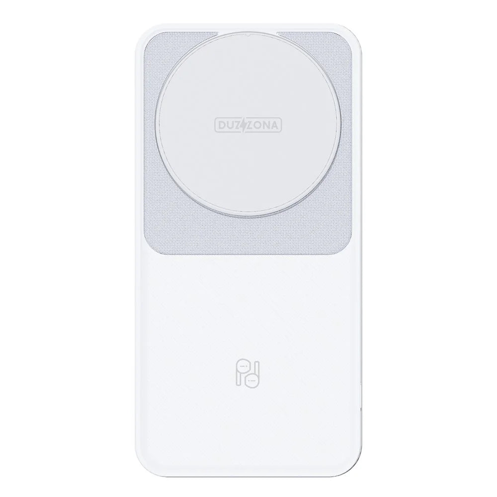 DUZZONA W19 15W Wireless Charger for iPhone 16 Series / Apple Watch 10 / AirPods 4 3-in-1 Sliding Charging Station Stand - White - 2