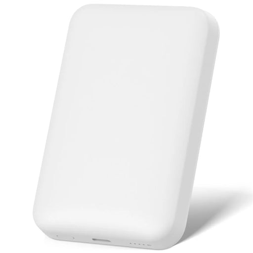 WIWU Wi-P037 Small Pudding Magnetic Phone Wireless Charger 5000mAh Power Bank - White - 2