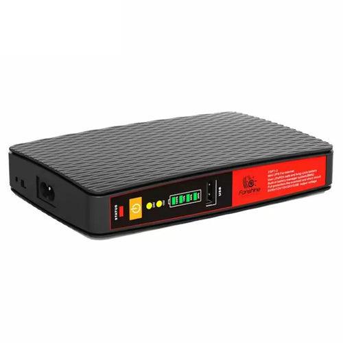 POE418P Mini UPS Battery Backup 8000mAh 5V 9V 12V 18W WiFi Router Power Supply - Black - 1