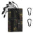 10W 5V Portable Outdoor Solar Power Supply 5 Folding Solar Panels Phone Charging Device with 10-in-1 Cable - Camouflage - 1