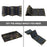 10W 5V Portable Outdoor Solar Power Supply 5 Folding Solar Panels Phone Charging Device with 10-in-1 Cable - Camouflage - 5