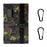 10W 5V Portable Outdoor Solar Power Supply 5 Folding Solar Panels Phone Charging Device, No Cable - Camouflage - 1
