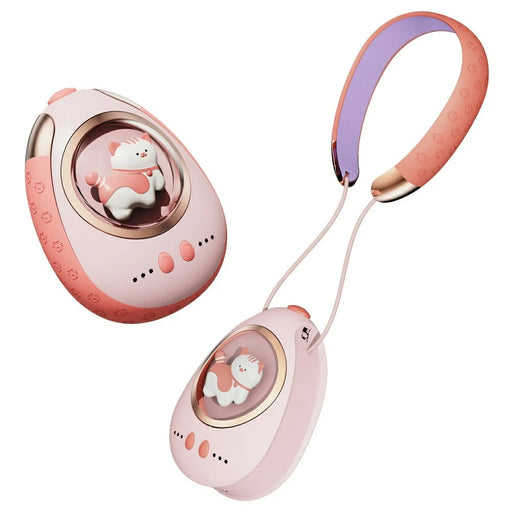 CYKE N1 Cute Cartoon Neck Hanging Winter Hand Warmer 5000mAh Phone Power Bank - Pink - 1