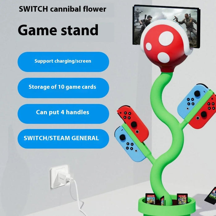 For Nintendo Switch Cannibal Flower Charging Base Desktop Storage Holder Supports Charging Projection - 2