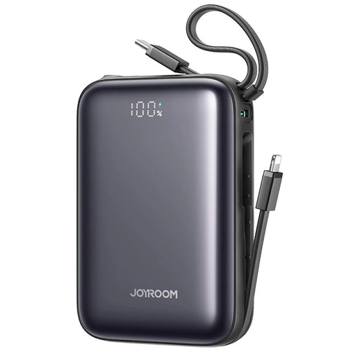 JOYROOM JR-PBF29 20000mAh Mini Power Bank 22.5W Fast Charging Portable Charger with Smart Digital Display and 3 Output Ports - Black - 1
