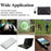 10W 4 Foldable Solar Panel Waterproof Portable Solar Charger with Carabiner for Outdoor Camping, Hiking - 3