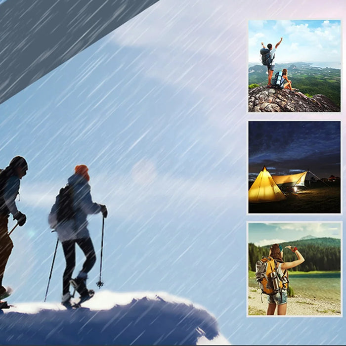 10W 4 Foldable Solar Panel Waterproof Portable Solar Charger with Carabiner for Outdoor Camping, Hiking - 4