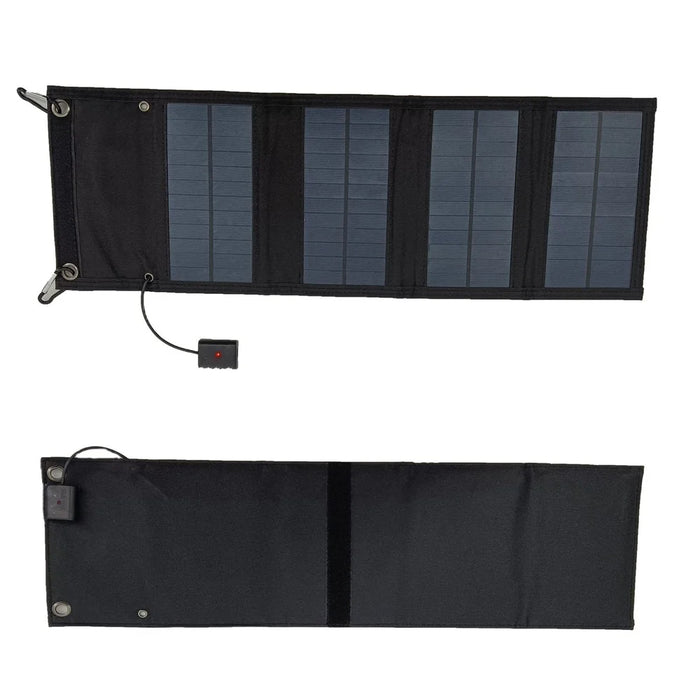10W 4 Foldable Solar Panel Waterproof Portable Solar Charger with Carabiner for Outdoor Camping, Hiking - 5