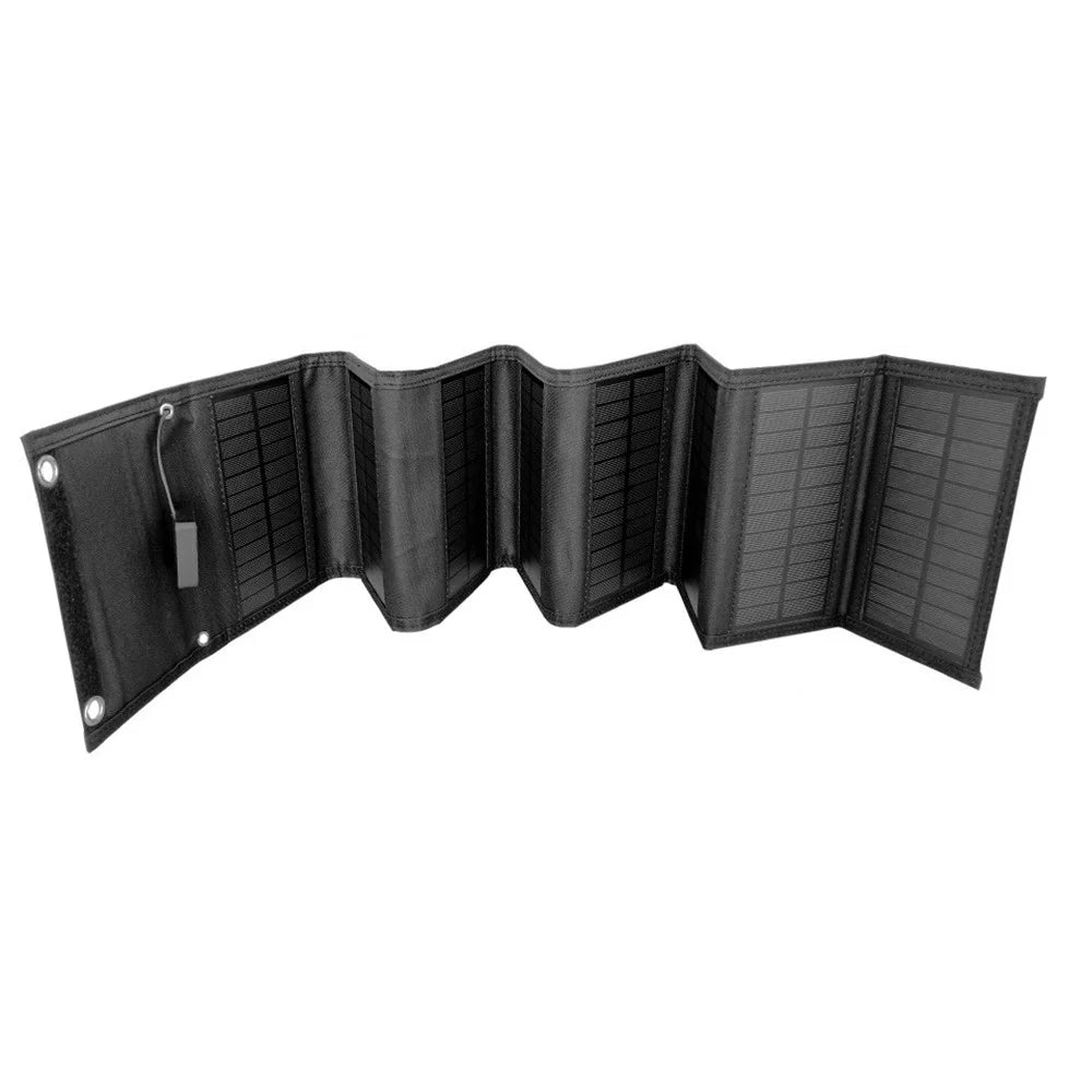 Solar Panel Monocrystalline Silicon 25W Dual USB Outputs Charger Folding Bag - 2