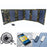 15W Portable Outdoor Solar Charger 5 Folding Solar Panels USB Phone Charging Power Bank - Camouflage - 1