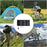 8W Foldable Solar Panel Monocrystalline Silicon Portable Outdoor Phone Solar Charger Power Bank - 2