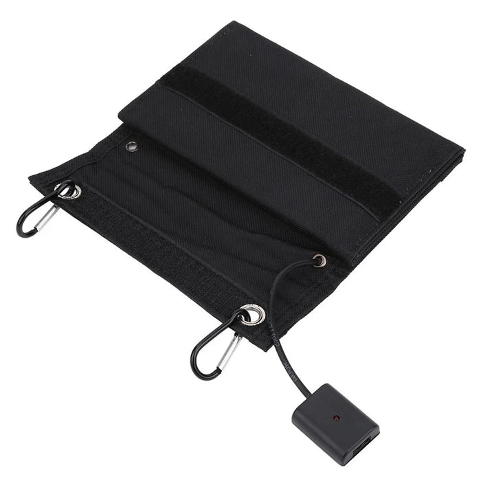 8W Foldable Solar Panel Monocrystalline Silicon Portable Outdoor Phone Solar Charger Power Bank - 7