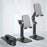 Universal Desktop Phone Holder Stand Portable Adjustable Tablet Stand Desktop Mount Stand for iPhone iPad Samsung etc. - Black - 1