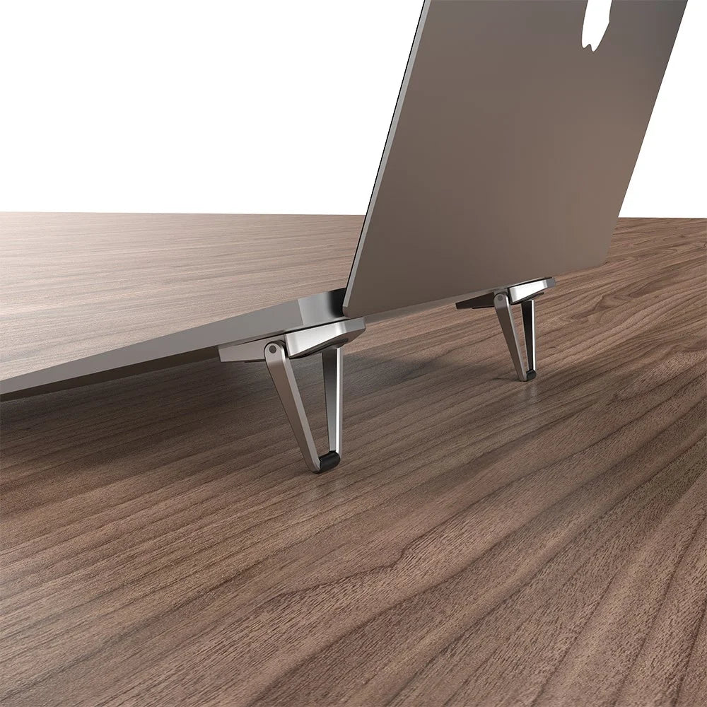 PTAZ40 Shield Shape Foldable Laptop Stand Desk Laptop Riser for MacBook Air Pro HP Lenovo - 2