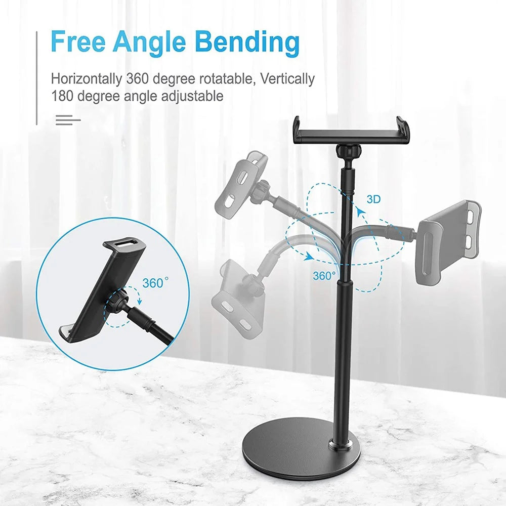 ZM-15 360° Rotatable Tablet Stand Desktop Phone Holder for 4.7-10.5inch Cell Phone iPad - 6