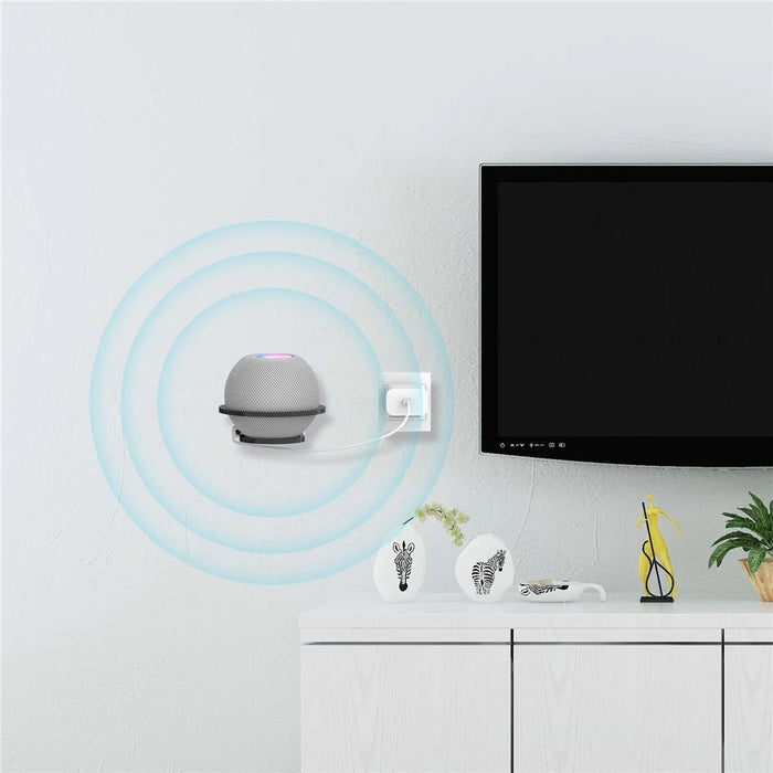 Smart Speaker Wall Mount Holder Bracket for Apple HomePod Mini - Black - 3