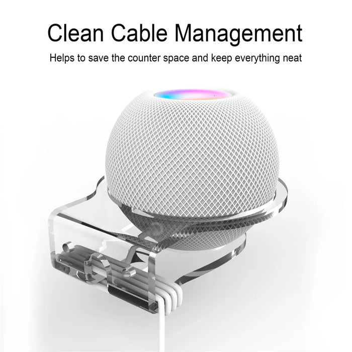 Smart Speaker Wall Mount Holder Bracket for Apple HomePod Mini - Black - 5