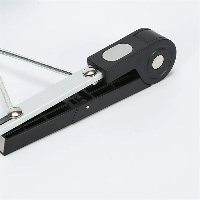 Y01 Height Adjustable Laptop Stand Desktop Bracket Foldable Aluminum Alloy Computer Riser - Black - 2