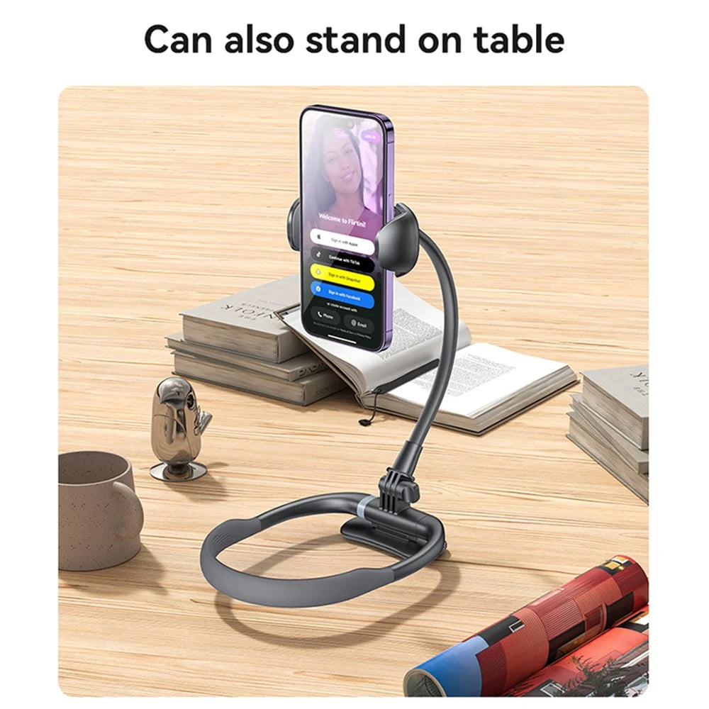 YESIDO C291 Neck Mount Phone Holder Aluminum Alloy Rotation View Phone Neck Bracket - 7