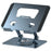 YY-J18 Heat Dissipation Hollow Tablet Stand 360 Degree Rotatable Foldable Phone Bracket - Grey - 1