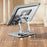 YY-J18 Heat Dissipation Hollow Tablet Stand 360 Degree Rotatable Foldable Phone Bracket - Grey - 2