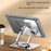 YY-J18 Heat Dissipation Hollow Tablet Stand 360 Degree Rotatable Foldable Phone Bracket - Grey - 5