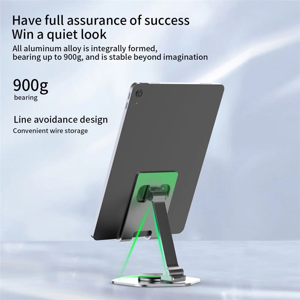 YY-020 360 Degree Rotating Folding Phone Bracket Aluminum Alloy Tablet Stand - Red - 6