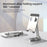 YY-022 Desktop Phone Tablet Holder Stand 360-Degree Rotatable Aluminum Alloy Bracket - Black - 2