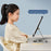 YY-022 Desktop Phone Tablet Holder Stand 360-Degree Rotatable Aluminum Alloy Bracket - Black - 4