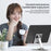 YY-022 Desktop Phone Tablet Holder Stand 360-Degree Rotatable Aluminum Alloy Bracket - Black - 5