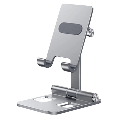 YY-003 Aluminum Alloy Cell Phone Holder Stand Rack Bracket Foldable Desktop Tablet Mount - Grey - 1