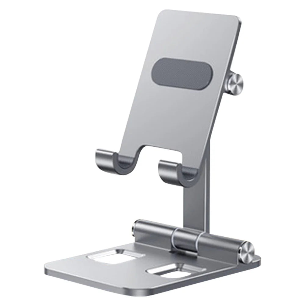 YY-003 Aluminum Alloy Cell Phone Holder Stand Rack Bracket Foldable Desktop Tablet Mount - Grey - 1