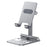 YY-003 Aluminum Alloy Cell Phone Holder Stand Rack Bracket Foldable Desktop Tablet Mount - Grey - 1