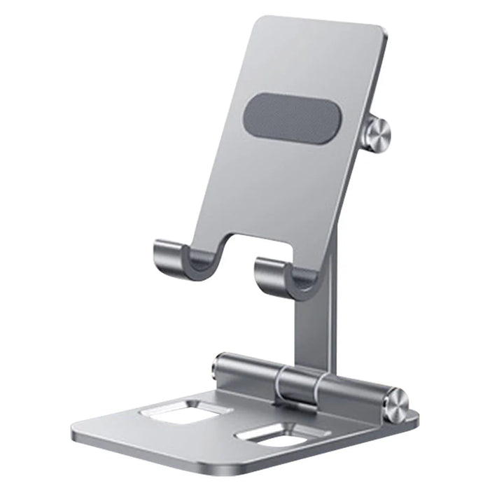 YY-003 Aluminum Alloy Cell Phone Holder Stand Rack Bracket Foldable Desktop Tablet Mount - Grey - 1