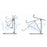 YY-003 Aluminum Alloy Cell Phone Holder Stand Rack Bracket Foldable Desktop Tablet Mount - Grey - 2