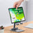 YY-003 Aluminum Alloy Cell Phone Holder Stand Rack Bracket Foldable Desktop Tablet Mount - Grey - 5