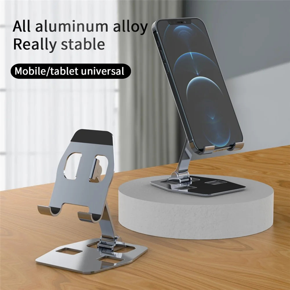 YY-018 Foldable Desktop Phone Tablet Holder Stand Aluminum Alloy Cellphone Bracket - Rose Gold - 2
