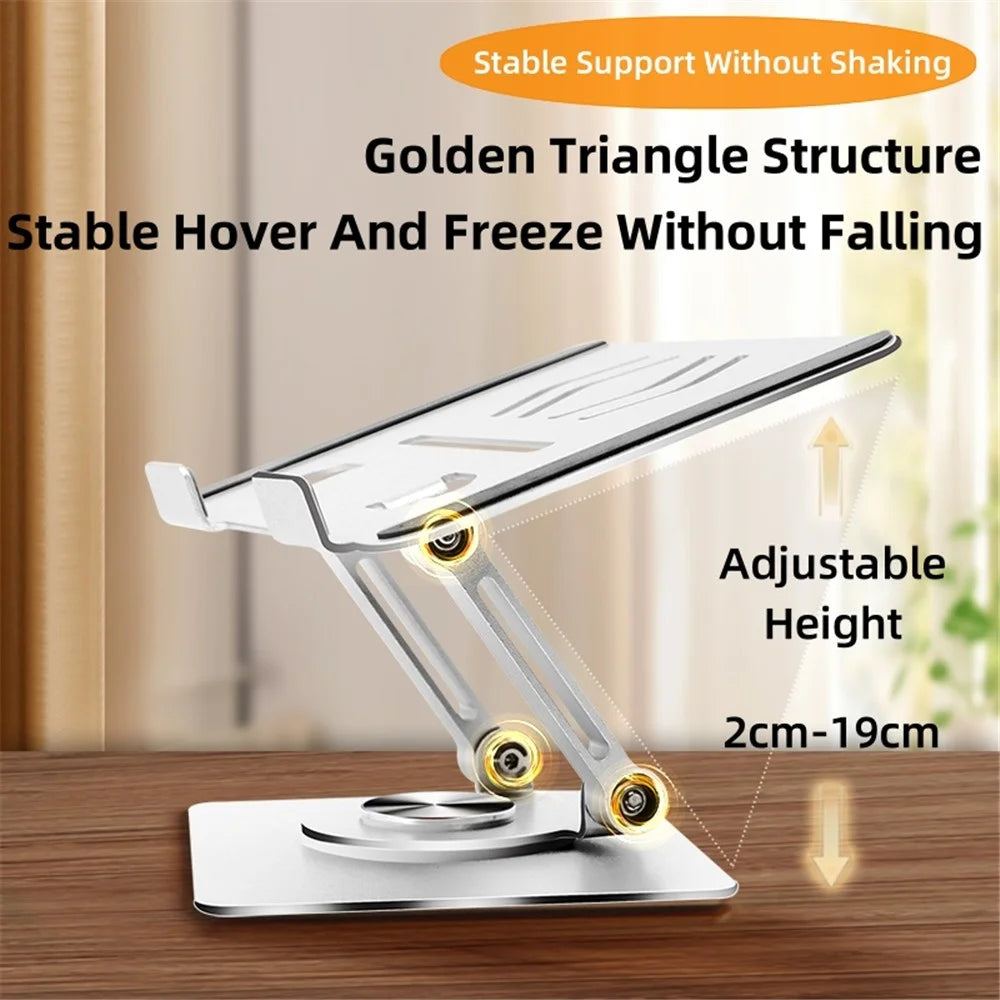 P2042 Foldable Tablet Stand Holder Alloy Steel 7-12 inch Tablet PC Desktop Mount for Hands-Free Use - 4