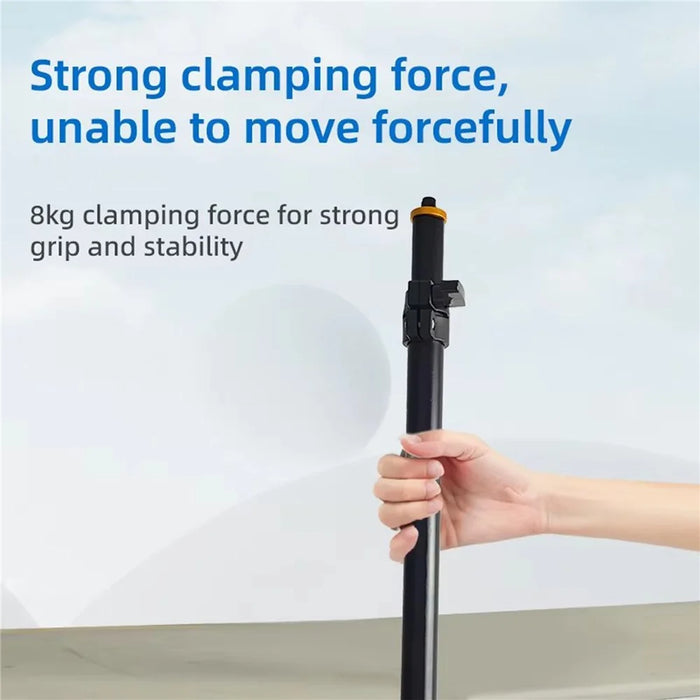 B040 Metal Tabletop Clip-On Camera Phone Live Streaming Stand Retractable Rod with 1 / 4 Screw Interface - 3