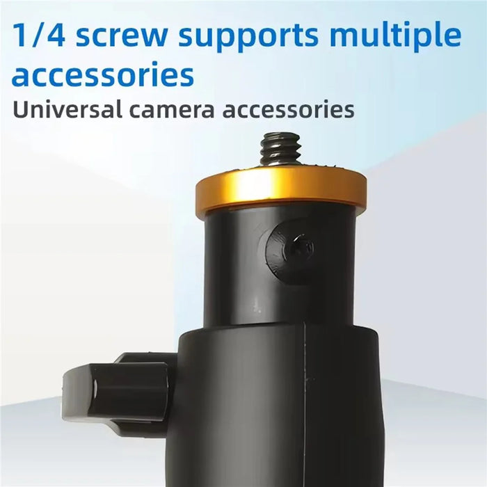 B040 Metal Tabletop Clip-On Camera Phone Live Streaming Stand Retractable Rod with 1 / 4 Screw Interface - 5