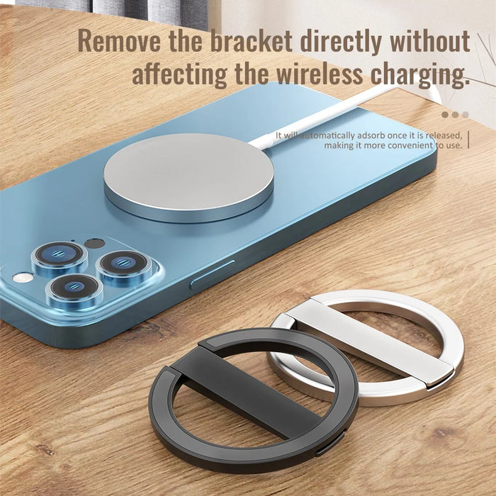 AHASTYLE WG74 Phone Kickstand Zinc Alloy Phone Holder - Silver - 7