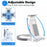 HMT0-47A Wall-Mounted Phone Stand Folding Desktop Tablet Holder Compatible with 5-12.9 inch Cell Phone Tablets - Black - 2