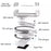 HMT0-47A Wall-Mounted Phone Stand Folding Desktop Tablet Holder Compatible with 5-12.9 inch Cell Phone Tablets - Black - 3