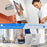 HMT0-47A Wall-Mounted Phone Stand Folding Desktop Tablet Holder Compatible with 5-12.9 inch Cell Phone Tablets - Black - 6