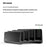 JIUSHARK SNB-21 Vertical Laptop Stand Holder 4-Slot Space-Saving Desk Organizer - Silver - 3