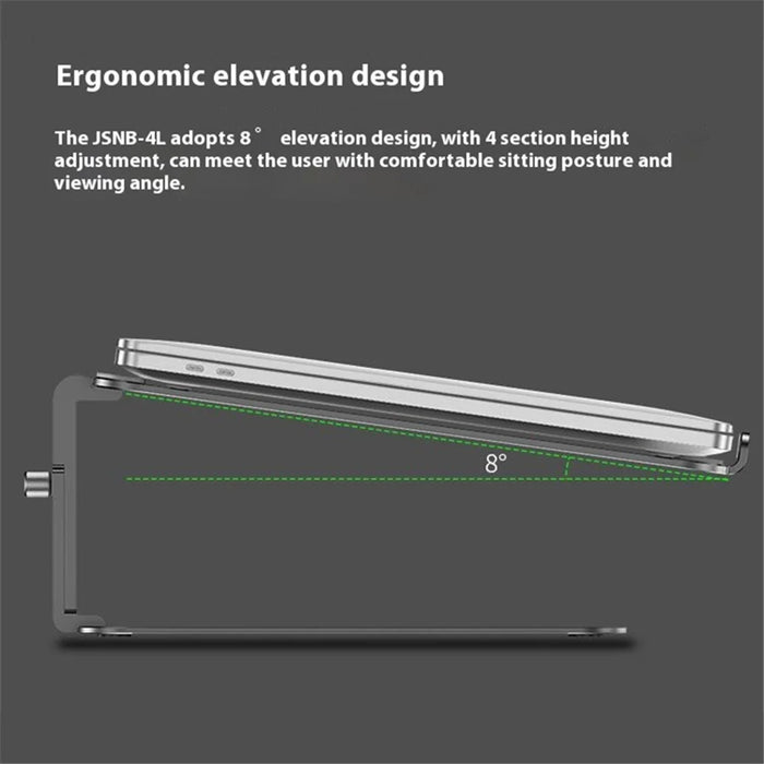 JIUSHARK 17-inch Notebook Desktop Heat Dissipation Stand Aluminum Alloy Laptop Heighten Bracket - 6